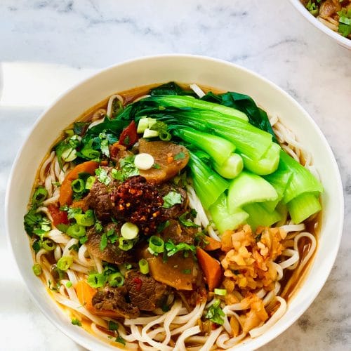 SPICY SZECHUAN STYLE BEEF AND NOODLES